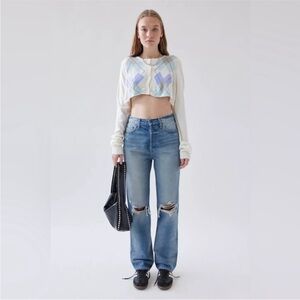 PISTOLA Cassie High-Waisted Straight Leg Jean in Belmont Distressed Wash - 25